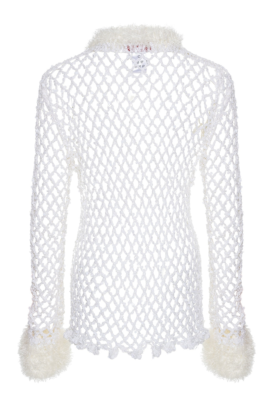 andreeva white crochet shirt