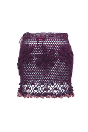 andreeva violet crochet skirt