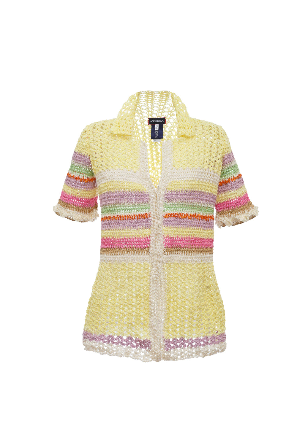 andreeva multicolor crochet women's shirt