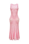 andreeva women's pink knit dress