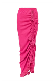 andreeva womens pink knit skirt