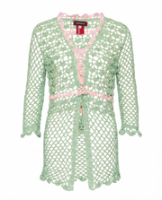 andreeva womens mint crochet shirt