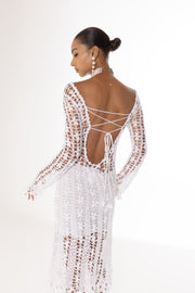 andreeva white crochet dress