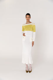 andreeva women's multicolor midi knit dress