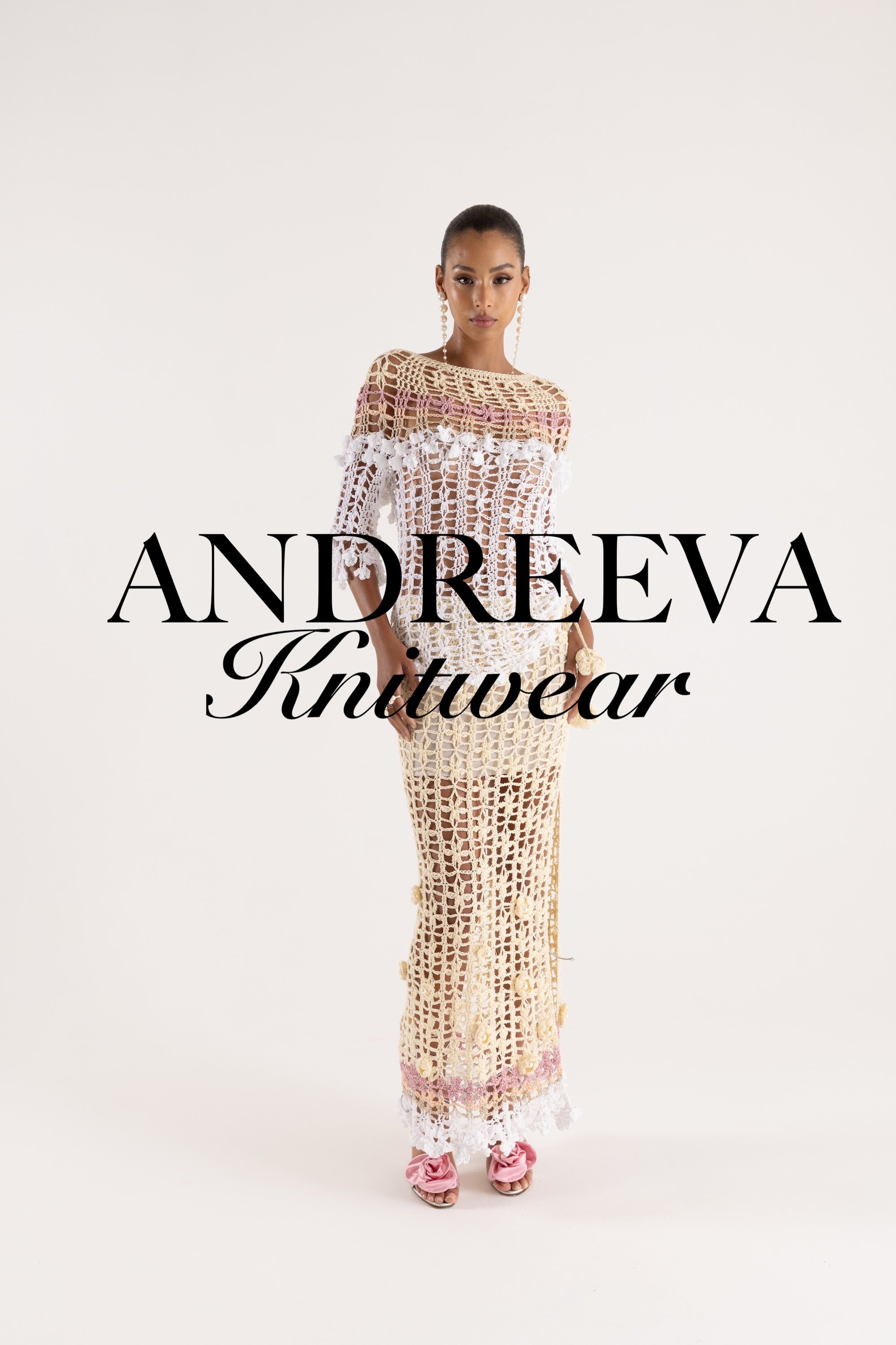 andreeva multicolor handmade crochet skirt