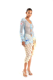 andreeva multicolor crochet cover up