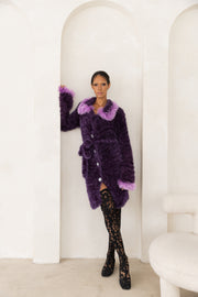 andreeva violet handmade knit cardigan