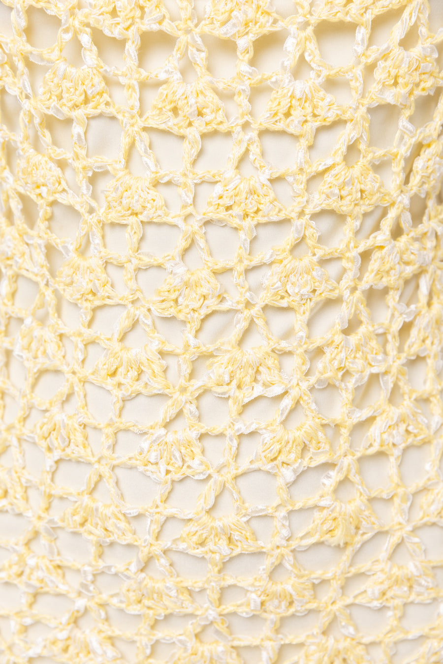 andreeva womens butter yellow crochet dress
