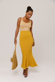 andreeva womens gold knit dress