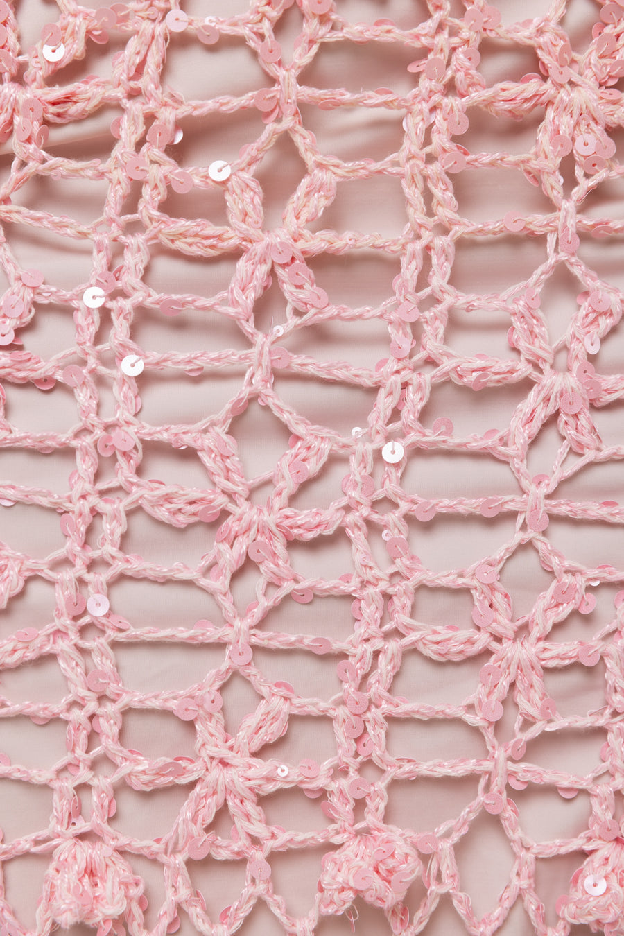 womens women's pink crochet dress