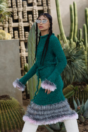 andreeva emerald handmade knit top