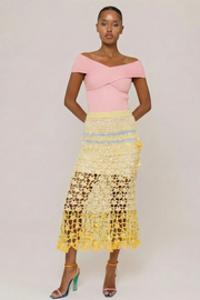 andreeva womens pink knit top