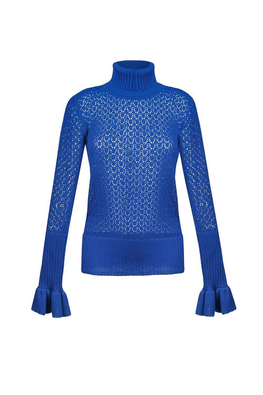 Favorite knit turtleneck - XS / Blue - top