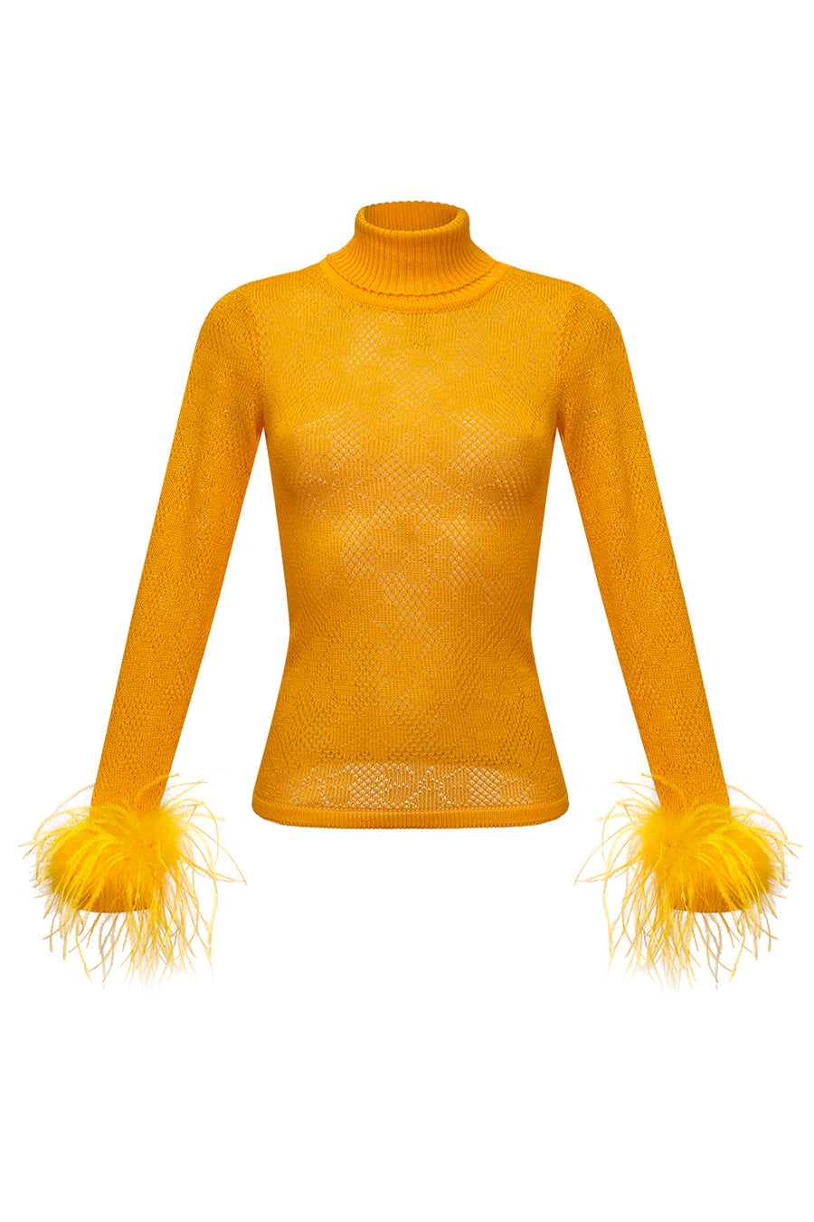 andreeva yellow knit sweater