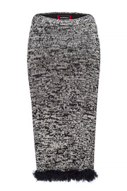 grey handmade knit skirt by andreeva